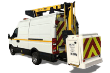 Van Rental Preston - White 3.5T Cherry Picker with 12.5M Reach - Van hire Preston
